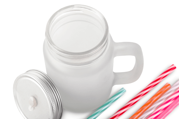 Matná Sklenice s Ouškem | Dárek s Vlastním Potiskem 