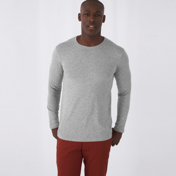 Potisk na Pánské Tričko s Dlouhým Rukávem | B&C Inspire