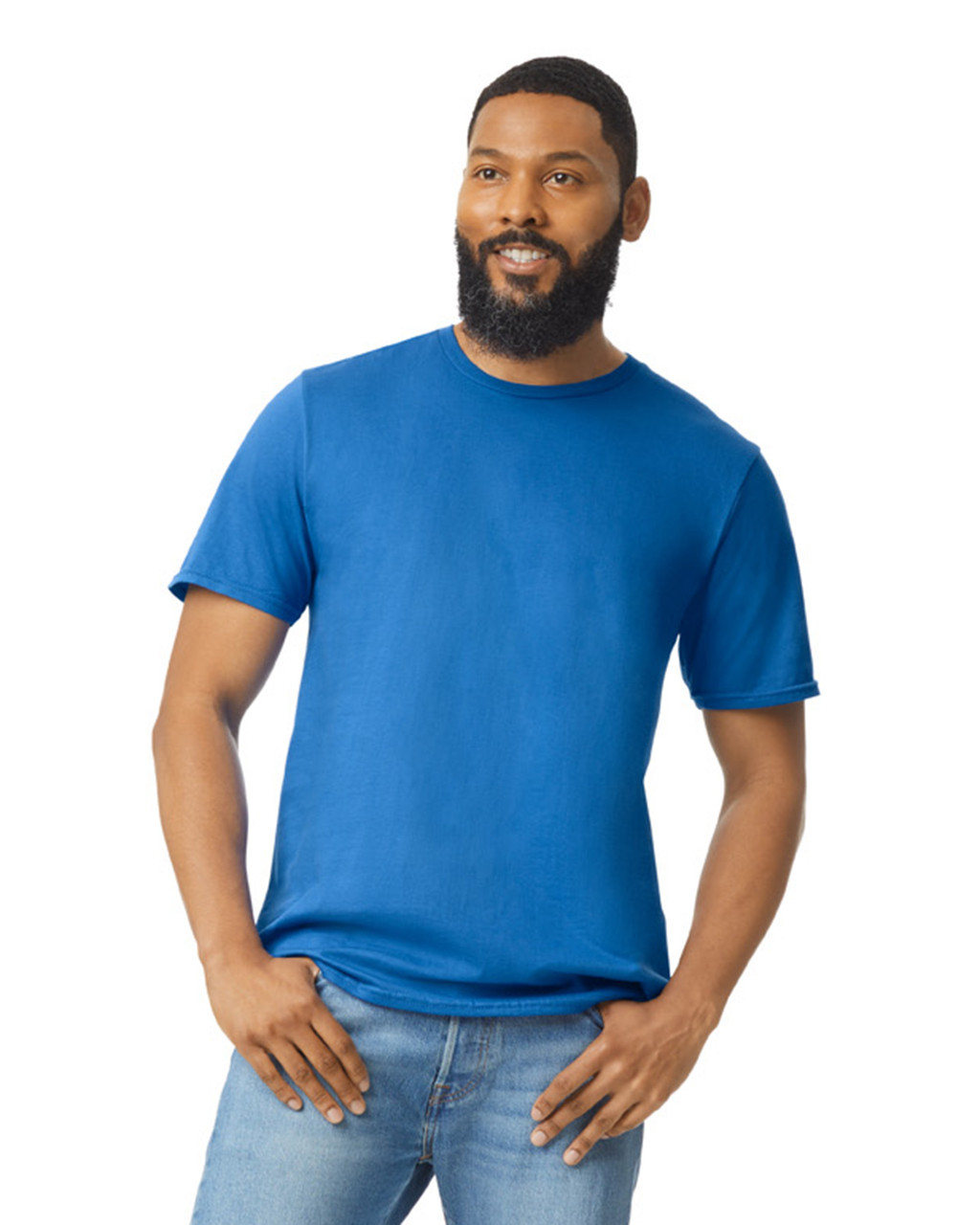 Potisk na Bavlněné Pánské Tričko zn. Gildan Kulatý Výstřih