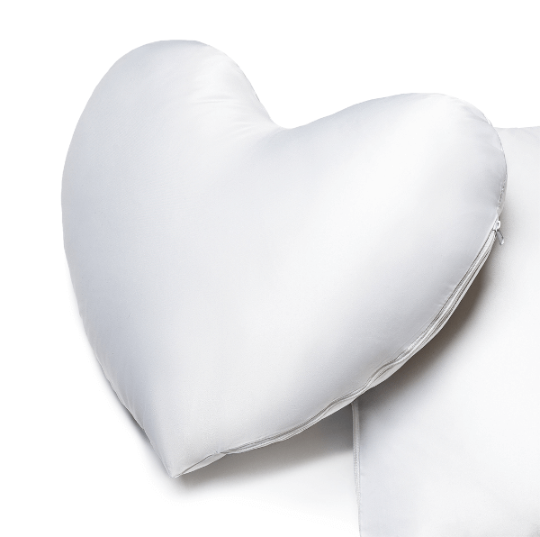 Srdcový Polštář s Vlastním Potiskem | Vyrob Polštář Online