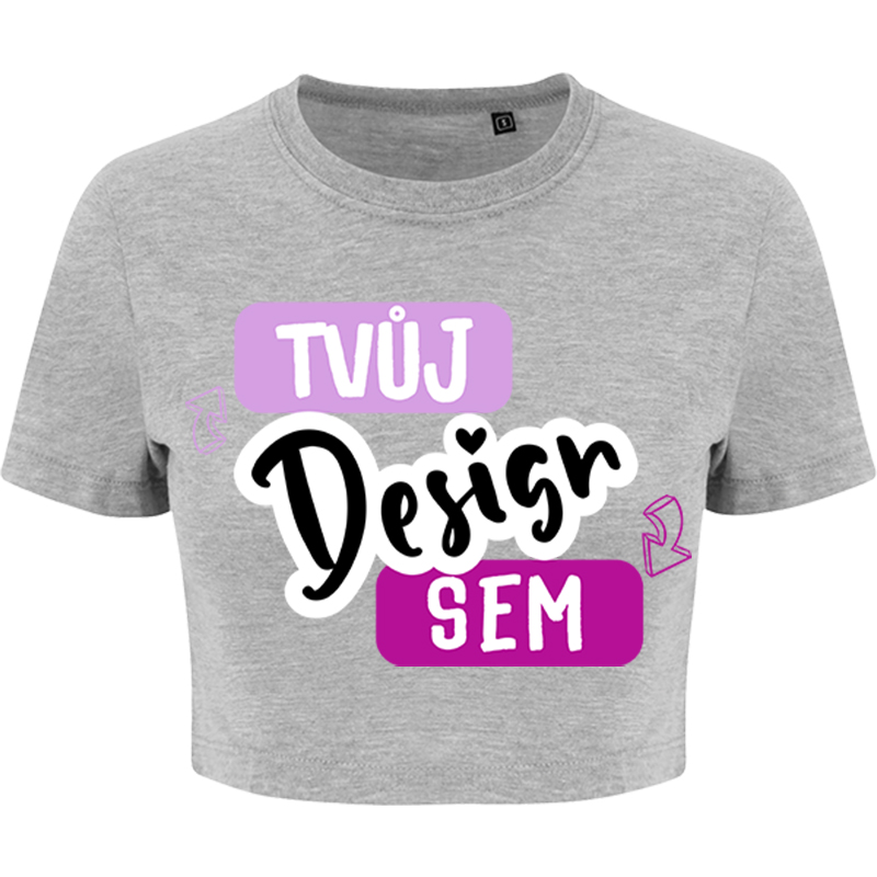 Dámské Crop-Top Triko AWDis s vlastním potiskem - puppynator.cz