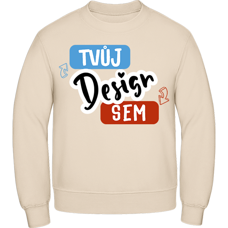 Mikina Gildan s kulatým výstřihem a tvým potiskem - puppynator.cz