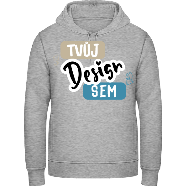 Klasická Pánská Mikina s Kapucí a Vlastním Potiskem - puppynator.cz