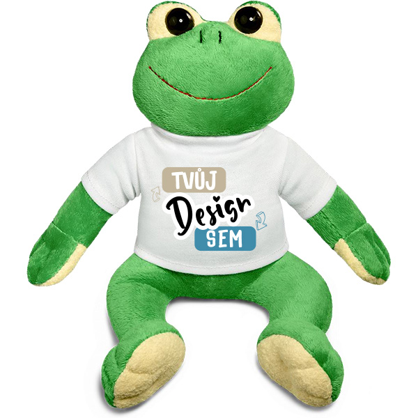 Plyšové zvířátko Žába Žblnka | Plyšák s Vlastním Potiskem 