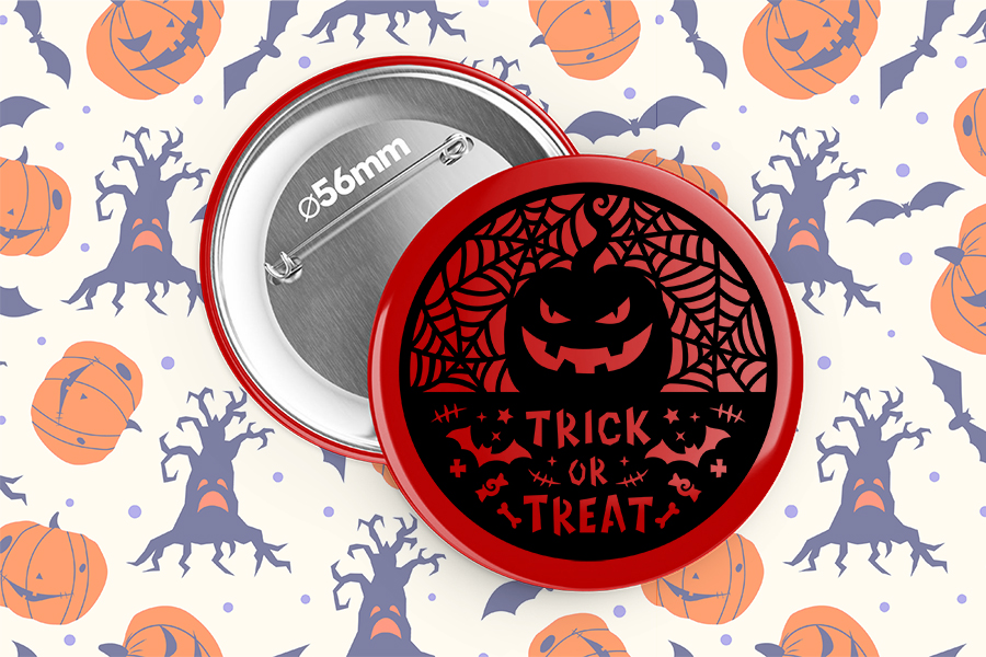 Odznak se strašidlem na halloween - puppynator.cz