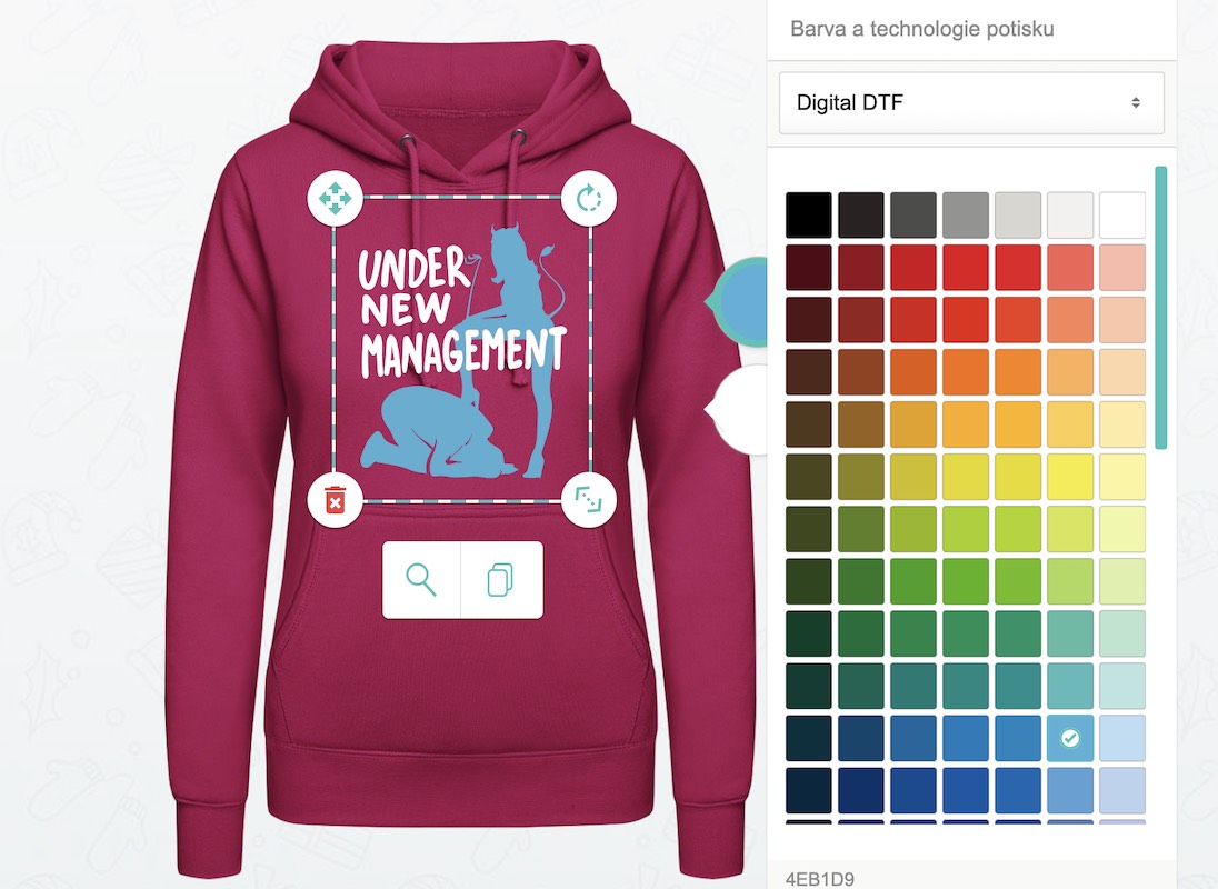 Dámská mikina na rozlučku se svobodou - puppynator.cz