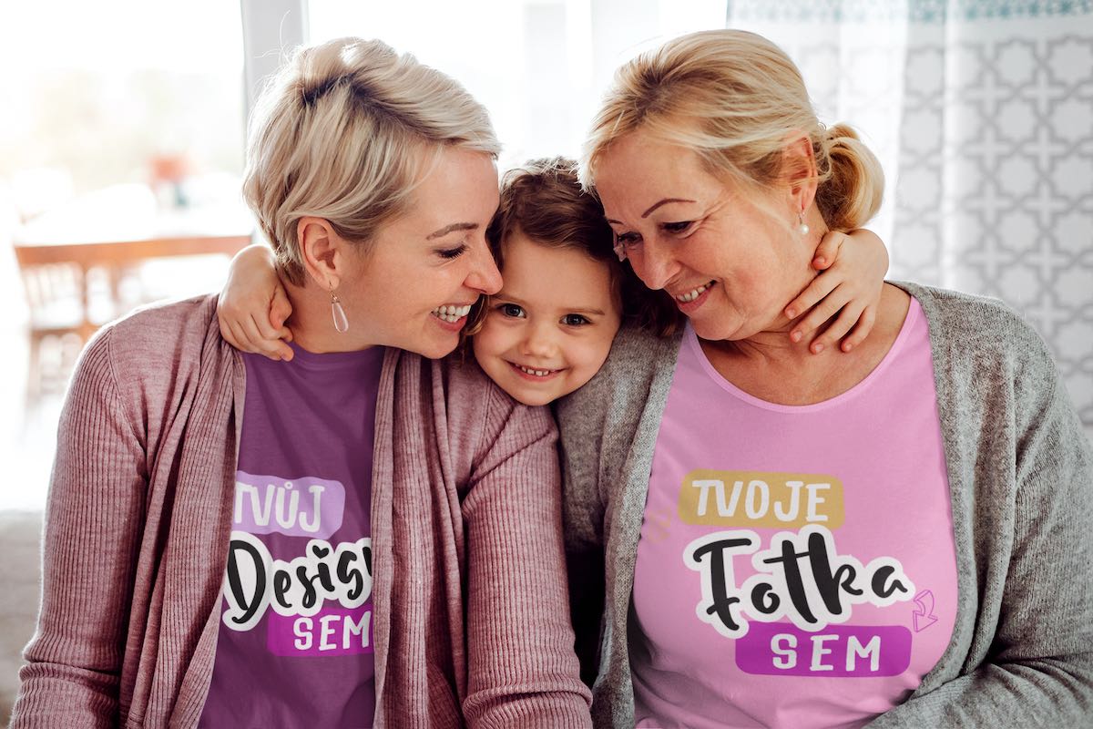 Vytvořit originální tričko pro babičku a kmotru - puppynator.cz