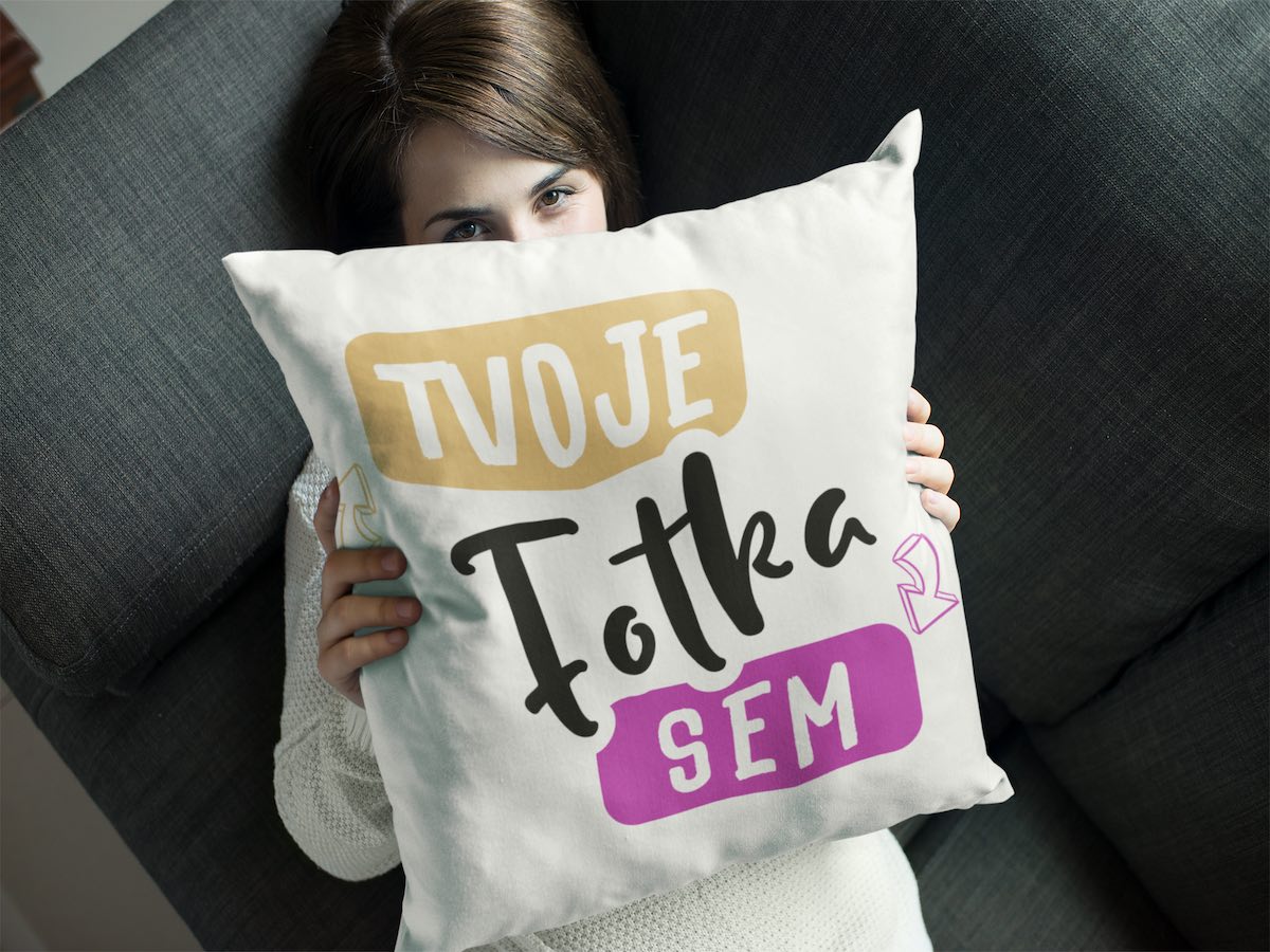 Fotopolštář – potisk fotkou na polštář jako dárek na puppynator.cz