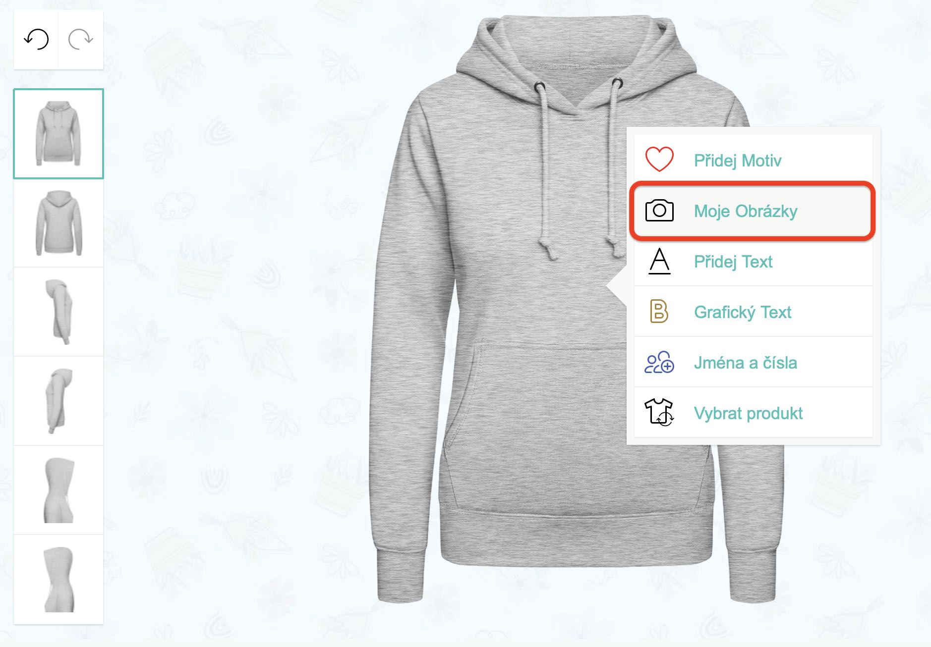 Jak přidat na tričko vlastní obrázek nebo fotografii?