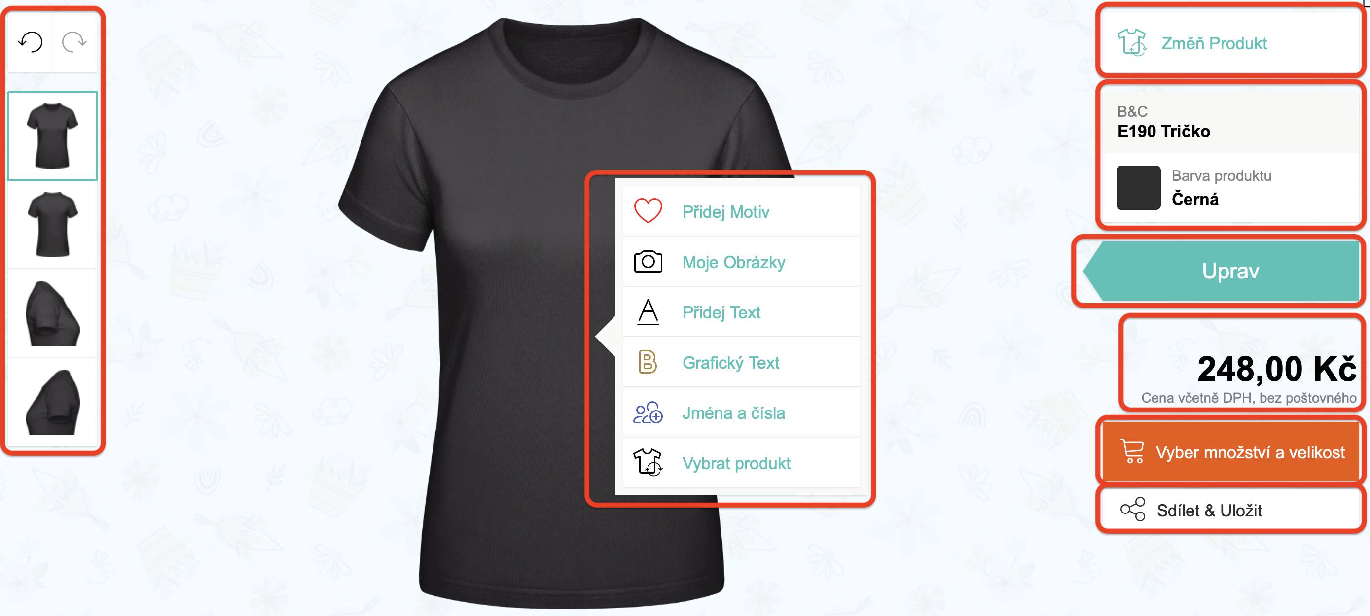 Co všechno můžu v Online Kreatoru udělat