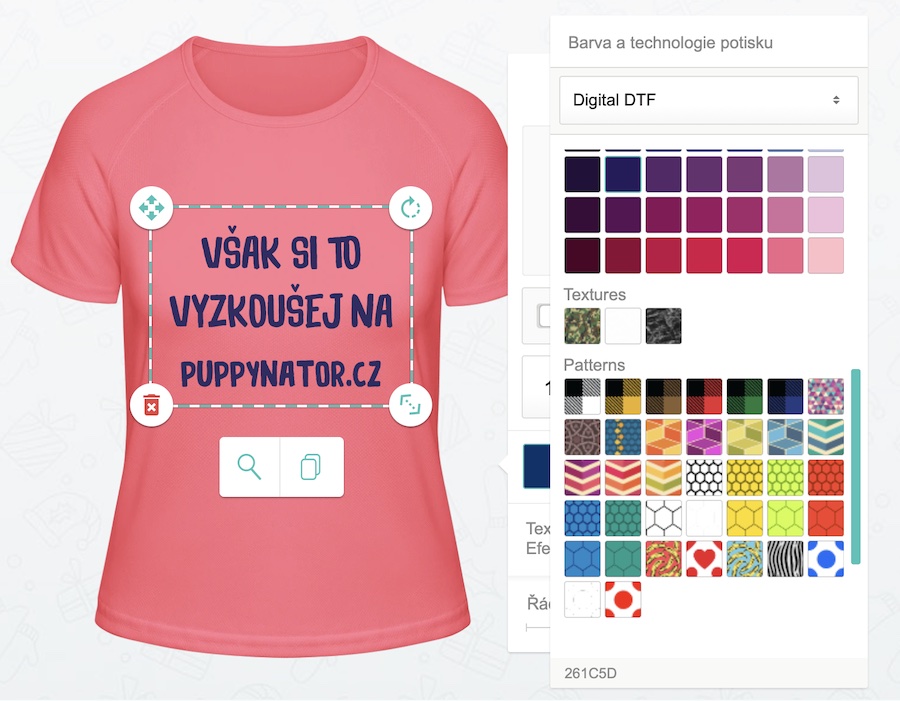 Potisk Triček s Textem - puppynator.cz