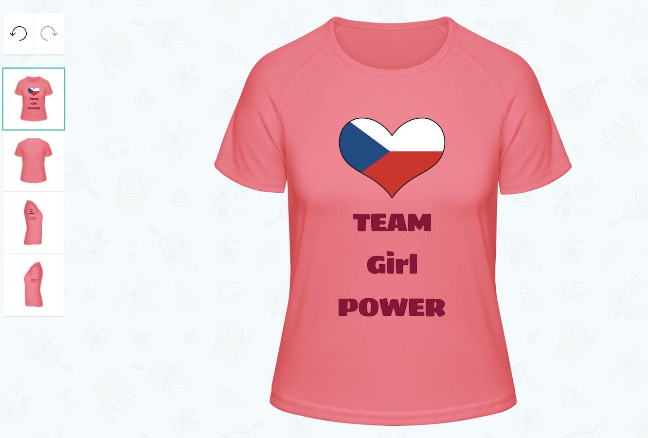 Tvorba designu týmového trička