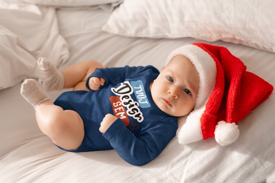 Body pro miminka s vánočním vzorem na puppynator.cz