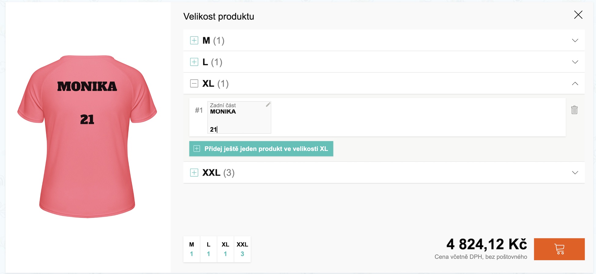 Vytvoření dresů pro zbytek týmu