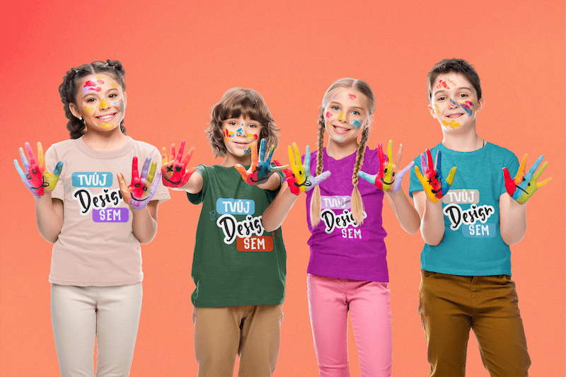 Potisk na dětské triko na kroužky a sport - puppynator.cz