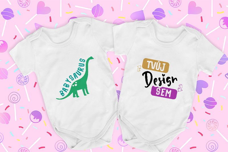 Dětské body s potiskem pro dvojčata puppynator.cz