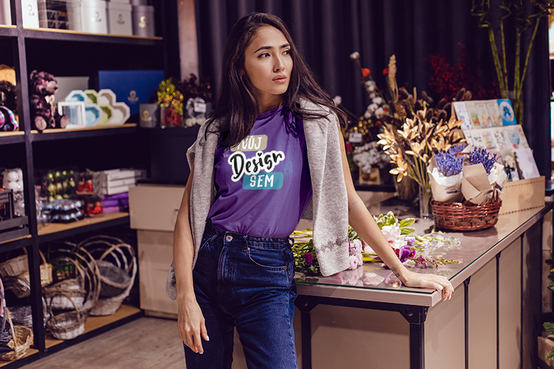 Dámská pracovní a reklamní trička s potiskem - puppynator.cz